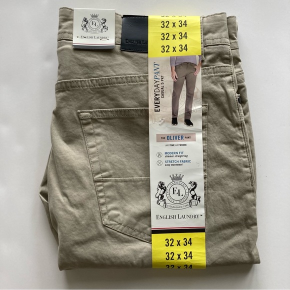 English Laundry Men's The Oliver Pant Size 32X34 NWT - Picture 1 of 6